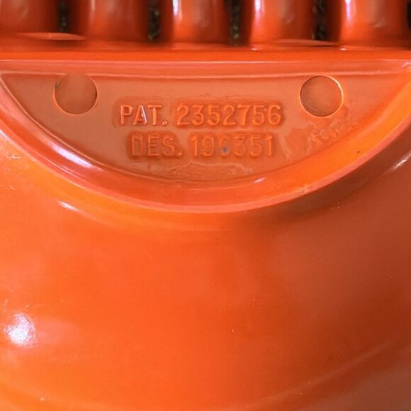 Vintage Anholt Bright Orange Ashtray - Picture 5 of 6